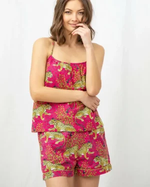 Pajama Sets<Printfresh Bagheera - Cami Shorts PJ Set - Hot Pink HotPink
