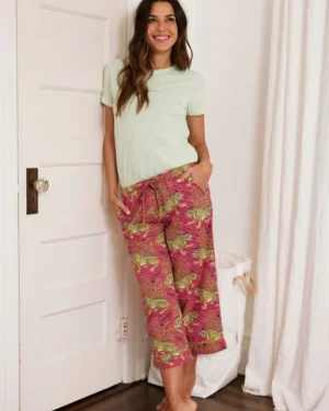 Pajama Bottoms<Printfresh Bagheera - Cropped Pajama Pants - Hot Pink HotPink