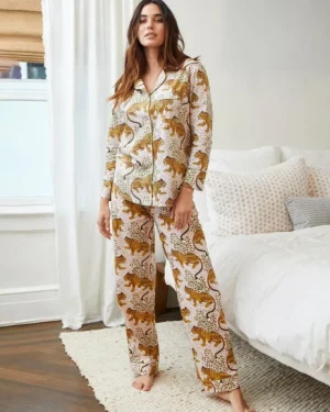 Petite | Pajama Sets<Printfresh Bagheera - Petite Long PJ Set - Blush