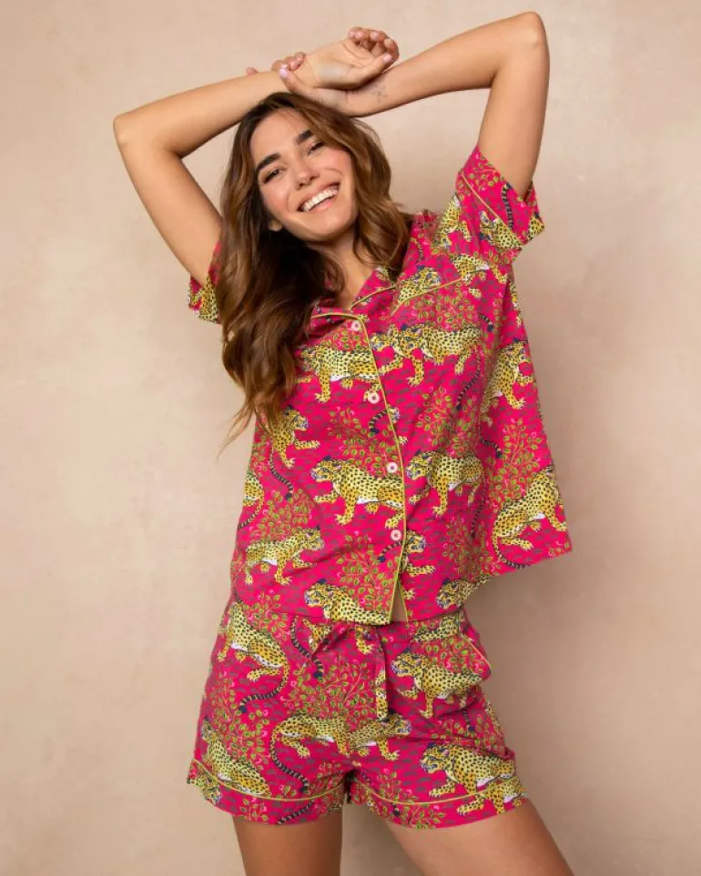 Bundles | Pajama Sets<Printfresh Bagheera - 4-Piece Mix u0026 Match Set - Hot Pink HotPink