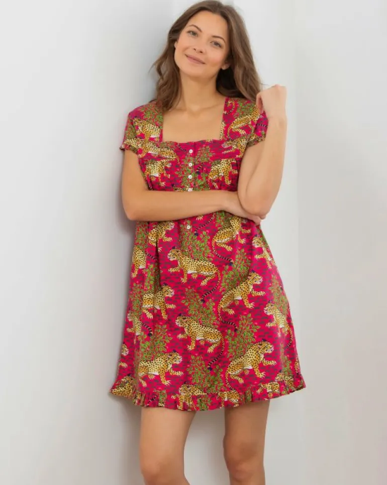 Nightgowns<Printfresh Bagheera - Pintuck Nightgown - Hot Pink HotPink