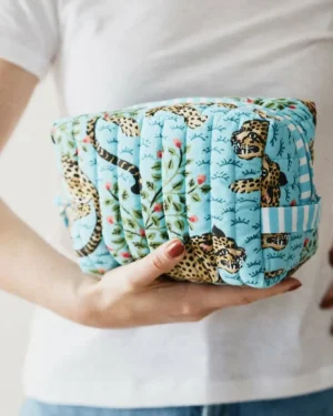 Pouches<Printfresh Bagheera - Quilted Pouch - Something Blue SomethingBlue