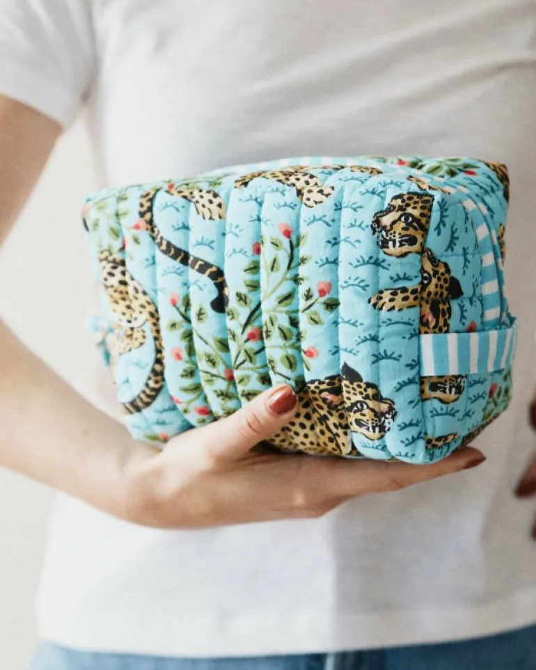 Pouches<Printfresh Bagheera - Quilted Pouch - Something Blue SomethingBlue