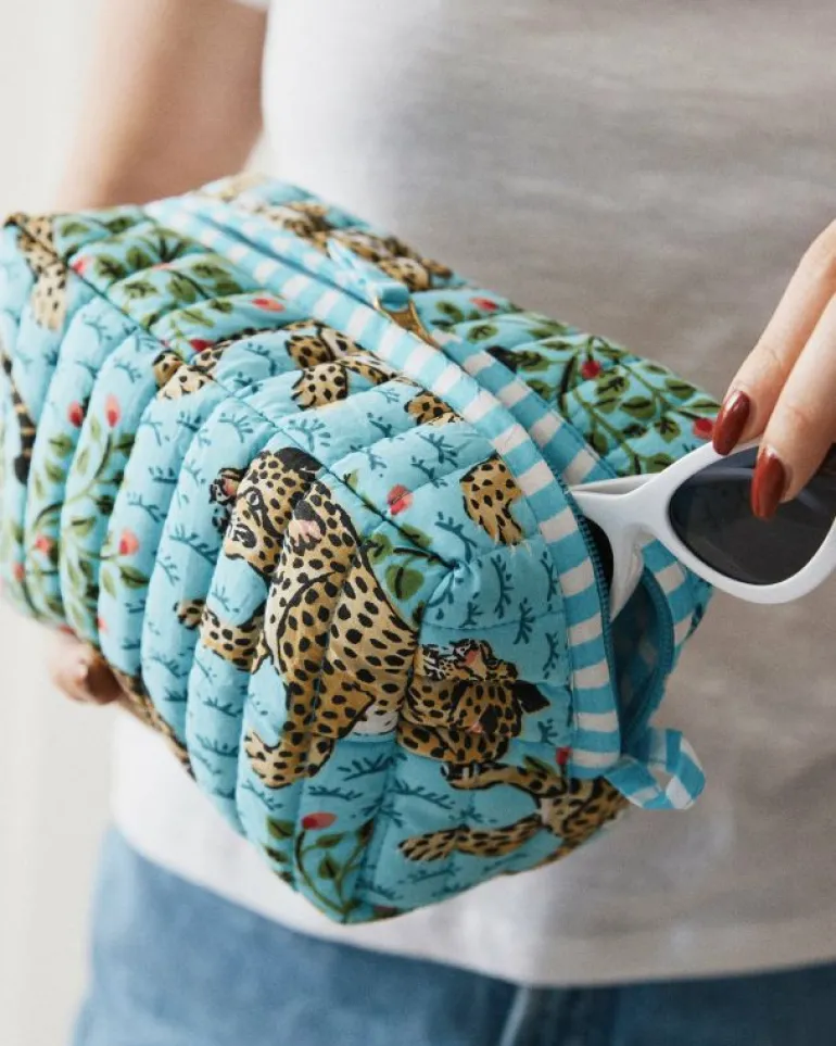 Pouches<Printfresh Bagheera - Quilted Pouch - Something Blue SomethingBlue