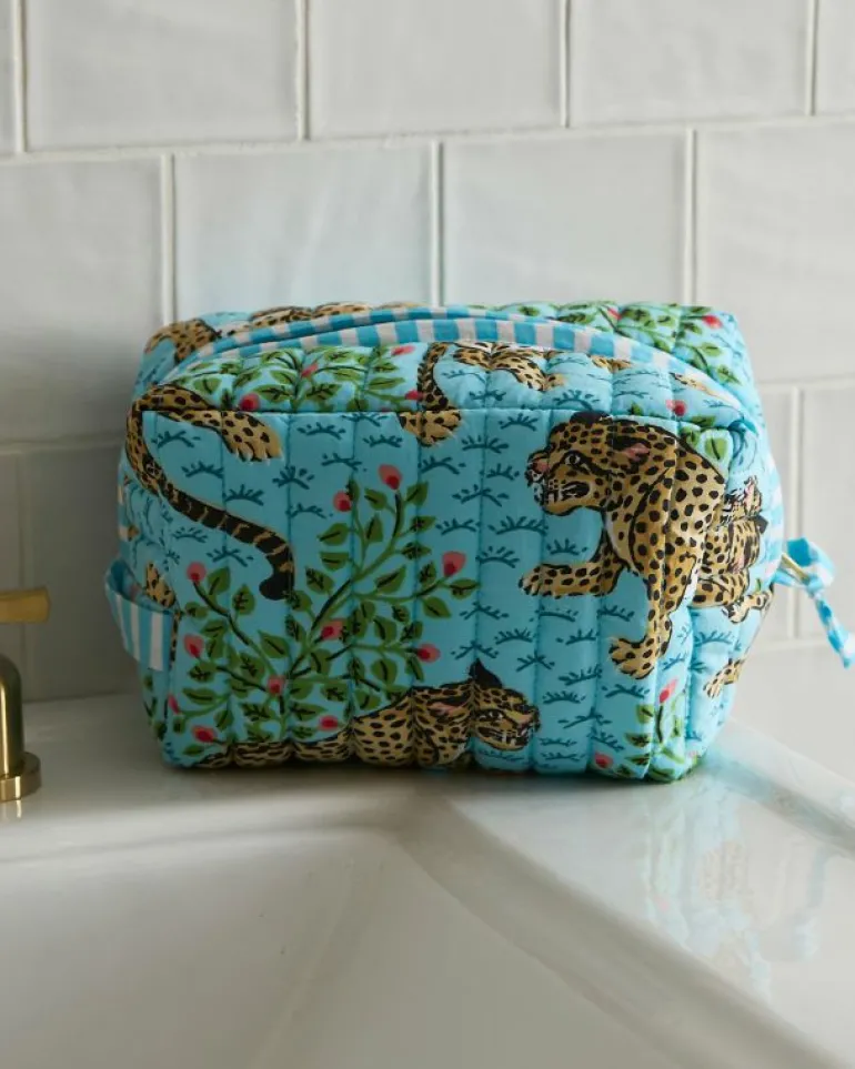 Pouches<Printfresh Bagheera - Quilted Pouch - Something Blue SomethingBlue
