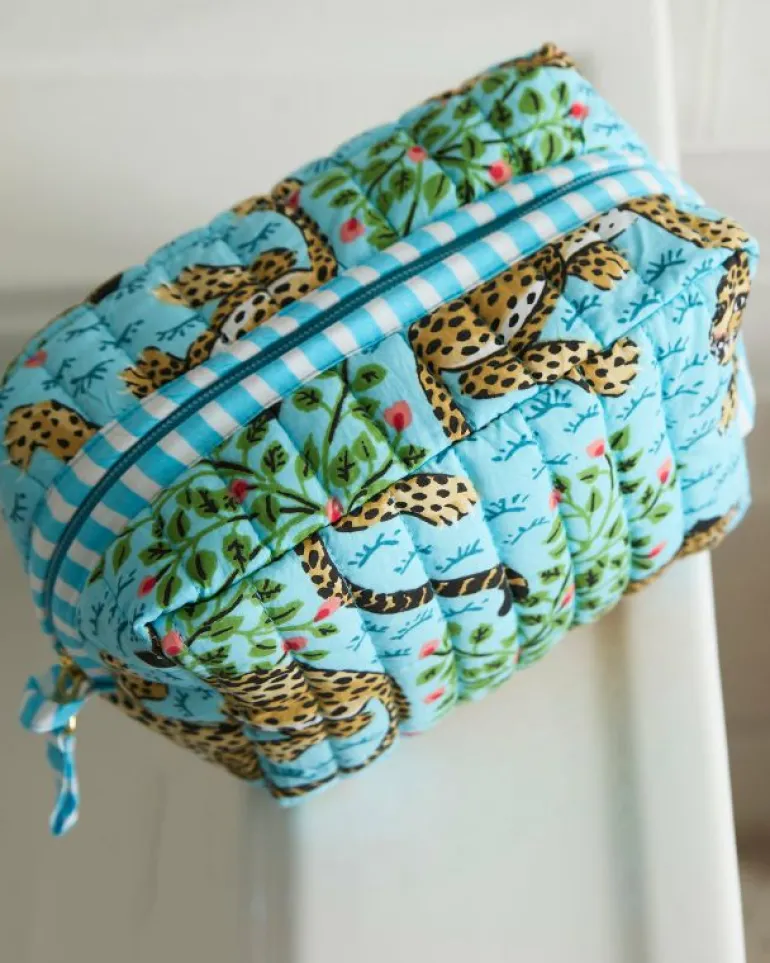 Pouches<Printfresh Bagheera - Quilted Pouch - Something Blue SomethingBlue