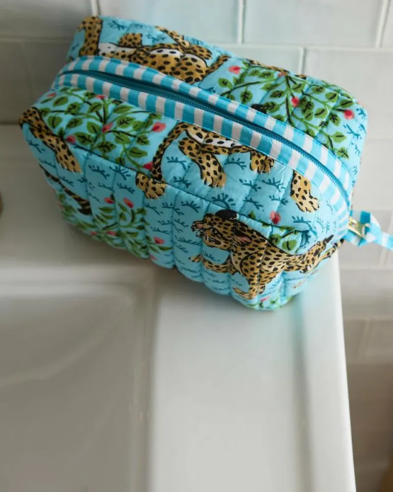 Pouches<Printfresh Bagheera - Quilted Pouch - Something Blue SomethingBlue