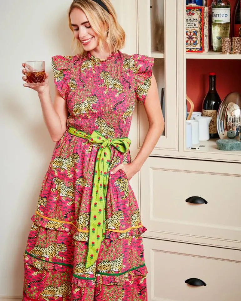Dresses<Printfresh Bagheera - Ready to Ruffle Dress - Hot Pink HotPink