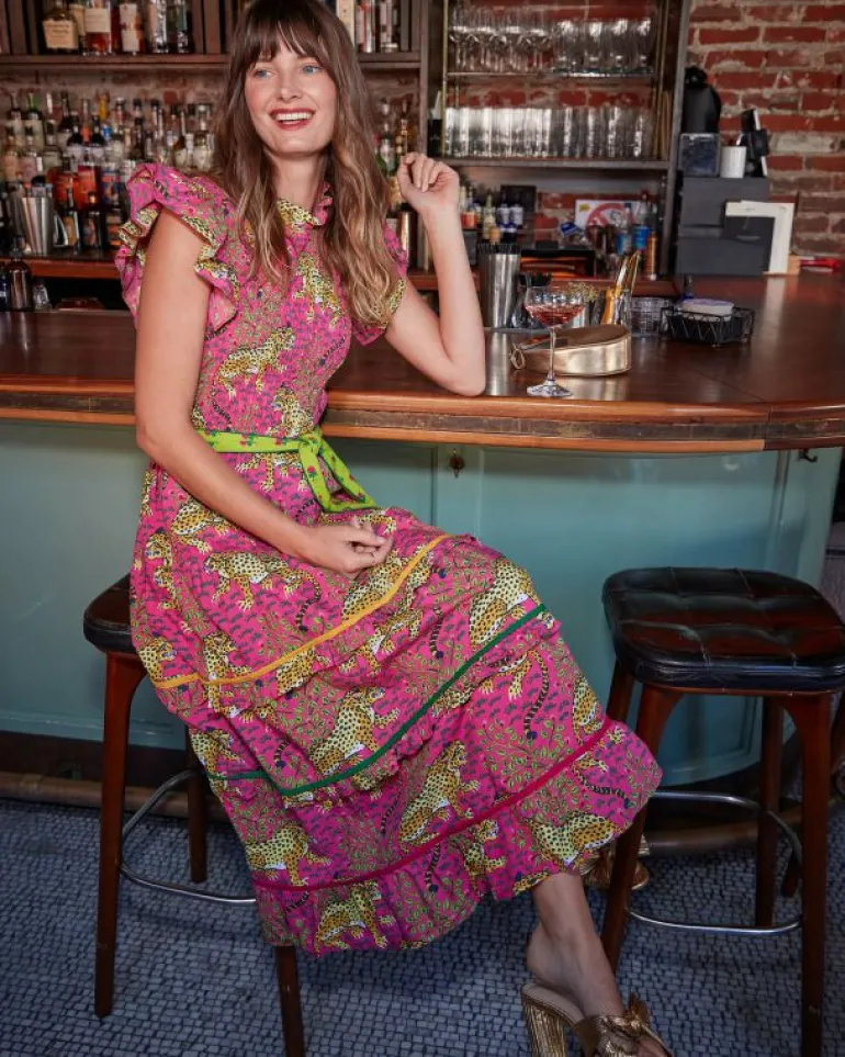 Dresses<Printfresh Bagheera - Ready to Ruffle Dress - Hot Pink HotPink