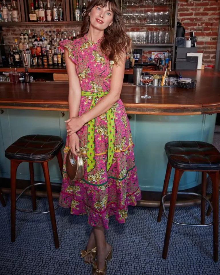 Dresses<Printfresh Bagheera - Ready to Ruffle Dress - Hot Pink HotPink