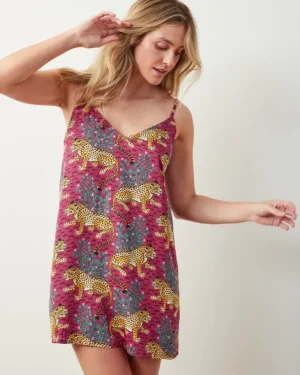 Bagheera | Luxe Satin<Printfresh Bagheera - Satin Chic To Sleep Shortie - Wine