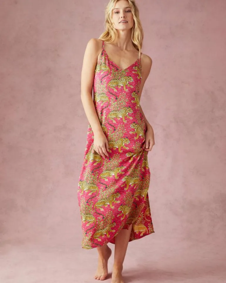 Bagheera | Luxe Satin<Printfresh Bagheera - Satin Chic to Sleep Nightie - Hot Pink HotPink