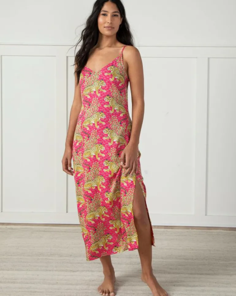 Bagheera | Luxe Satin<Printfresh Bagheera - Satin Chic to Sleep Nightie - Hot Pink HotPink