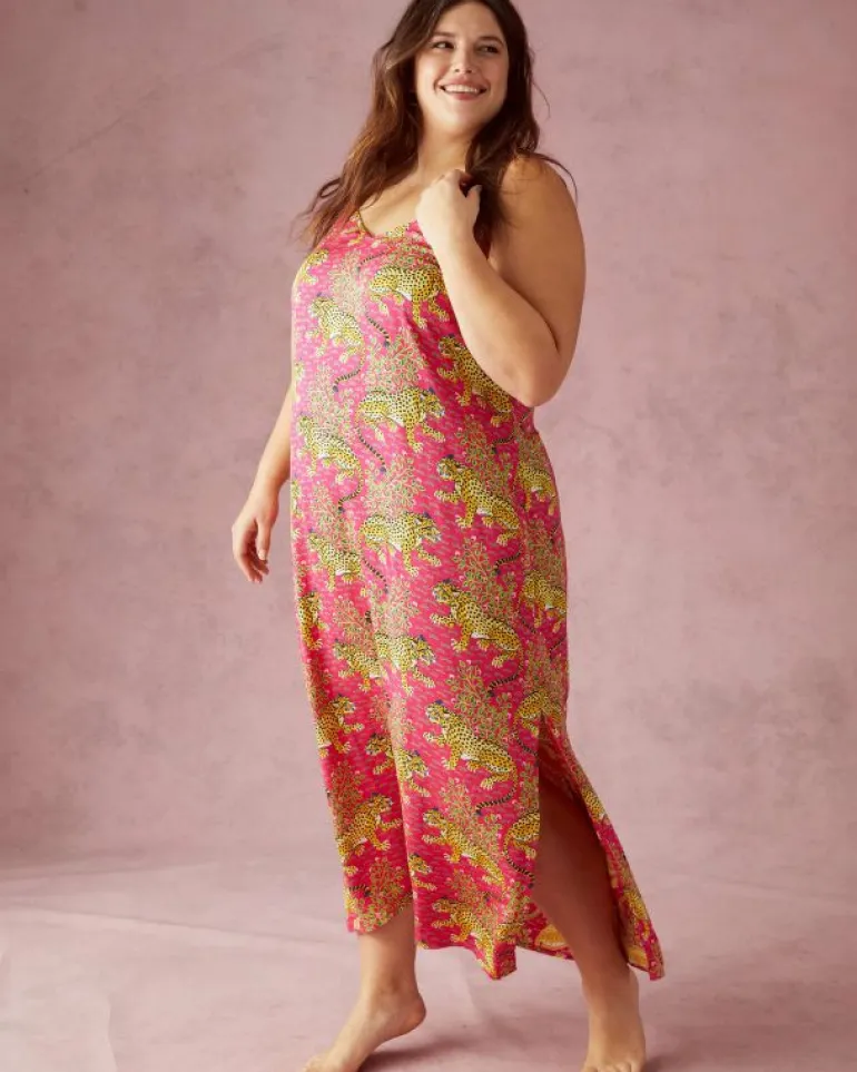 Bagheera | Luxe Satin<Printfresh Bagheera - Satin Chic to Sleep Nightie - Hot Pink HotPink