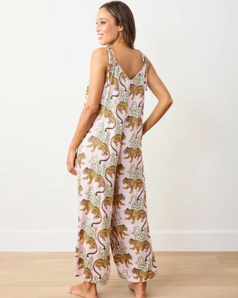 Bagheera | Luxe Satin<Printfresh Bagheera - Satin Jaipur Jumpsuit - Blush