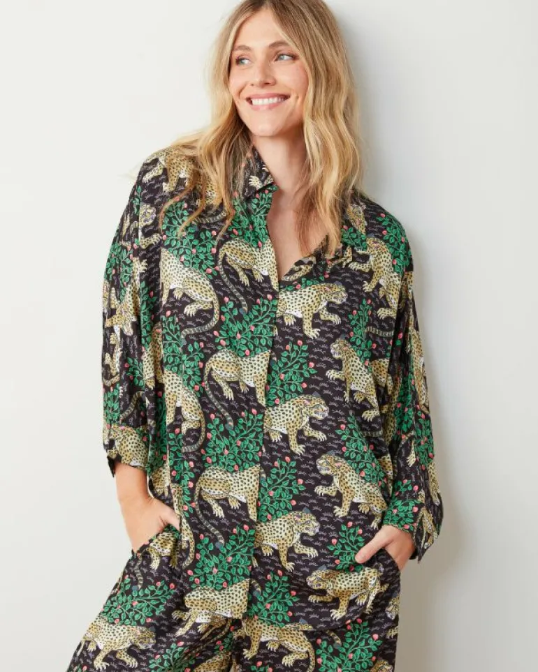 Bagheera | Luxe Satin<Printfresh Bagheera - Satin Stevie Set - Ink