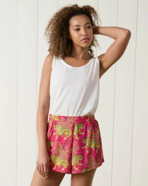 Bagheera | Luxe Satin<Printfresh Bagheera - Satin Sweet Dreams Shorts - Hot Pink HotPink