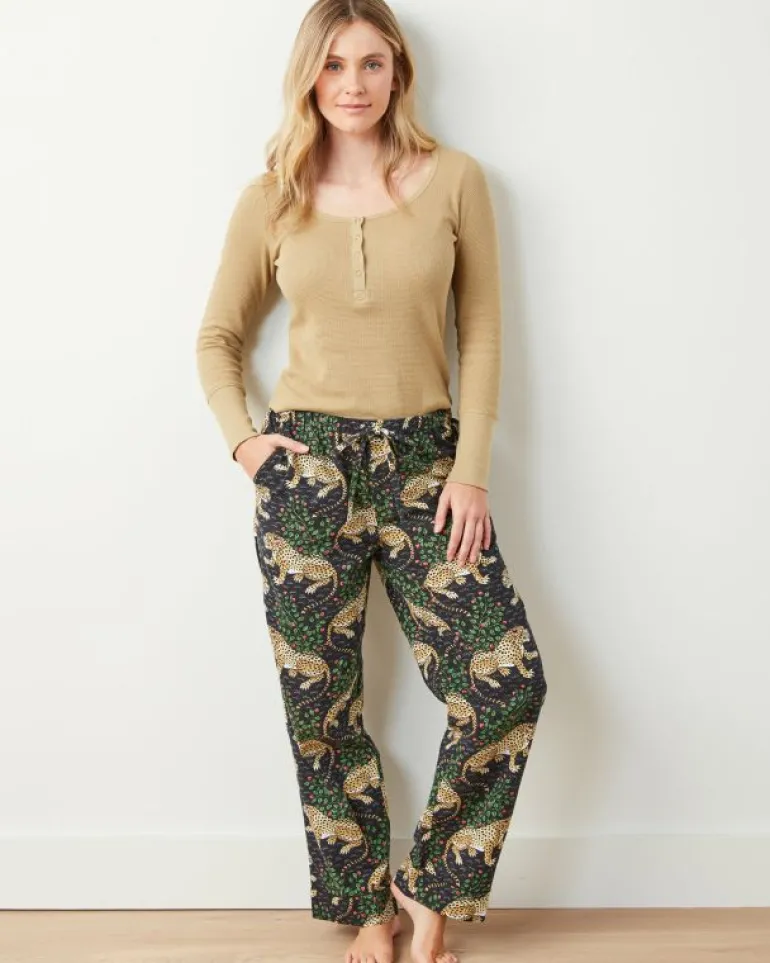 Tall | Pajama Bottoms<Printfresh Bagheera - Tall Lightweight Flannel PJ Pant - Ink