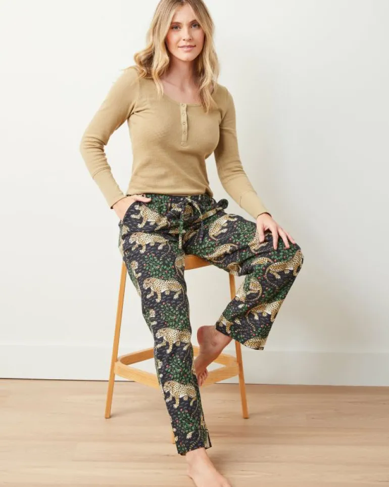 Tall | Pajama Bottoms<Printfresh Bagheera - Tall Lightweight Flannel PJ Pant - Ink
