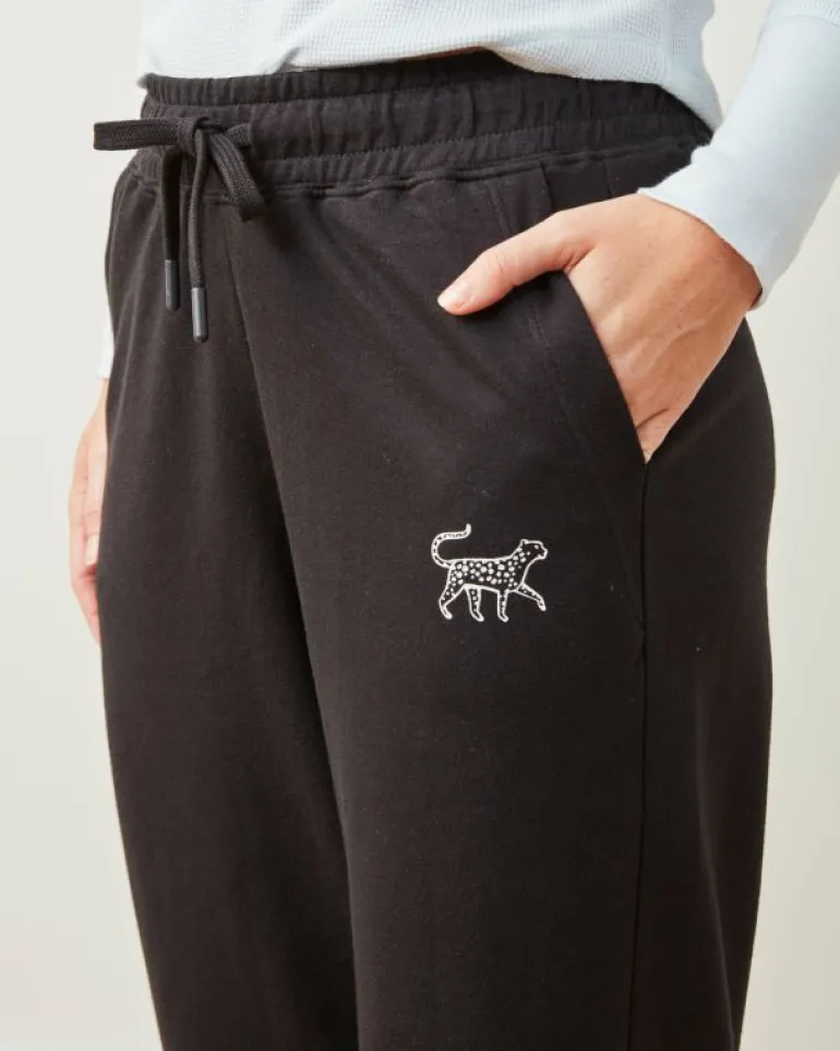 Sweatsuits<Printfresh - Down Time Cropped Sweatpants - Cropped Sweatpants Black