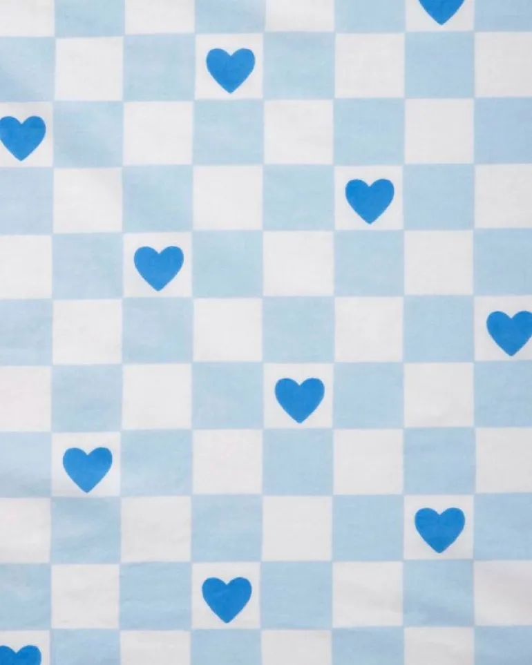 Pajama Bottoms<Printfresh Checkered Hearts - Bradshaw Boxer Short - Blue Eyes BlueEyes