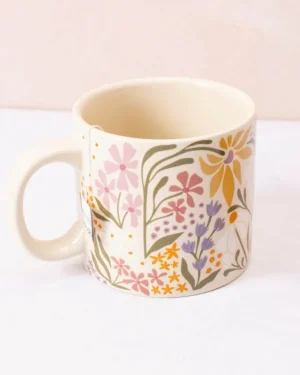 Friends Of Pf<Printfresh Cream - Ceramic Mug Flower Market Wildflower - Lady Jayne
