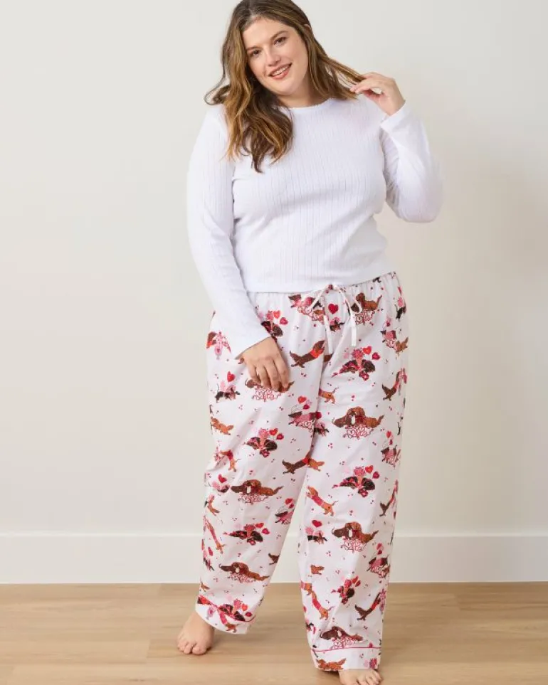 Tall | Pajama Bottoms<Printfresh Dachshund Date - Tall PJ Pants - Cloud