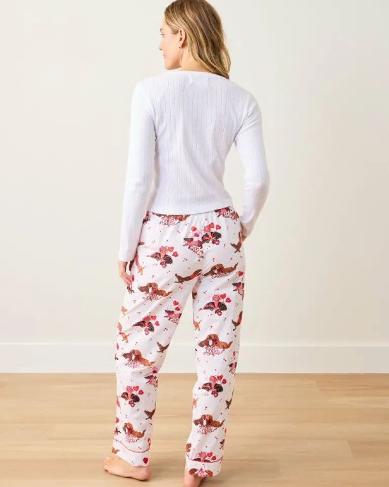 Tall | Pajama Bottoms<Printfresh Dachshund Date - Tall PJ Pants - Cloud