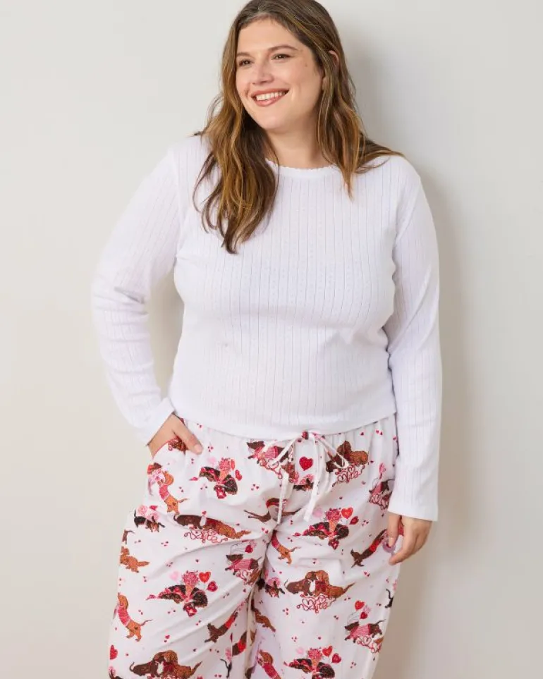 Tall | Pajama Bottoms<Printfresh Dachshund Date - Tall PJ Pants - Cloud