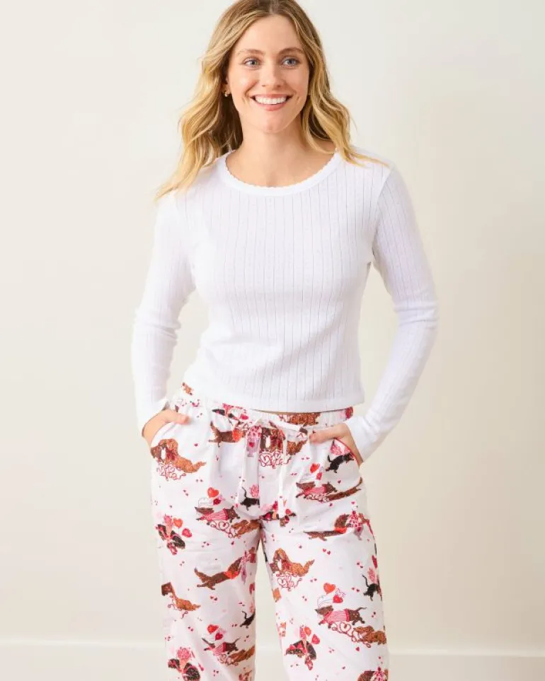 Tall | Pajama Bottoms<Printfresh Dachshund Date - Tall PJ Pants - Cloud