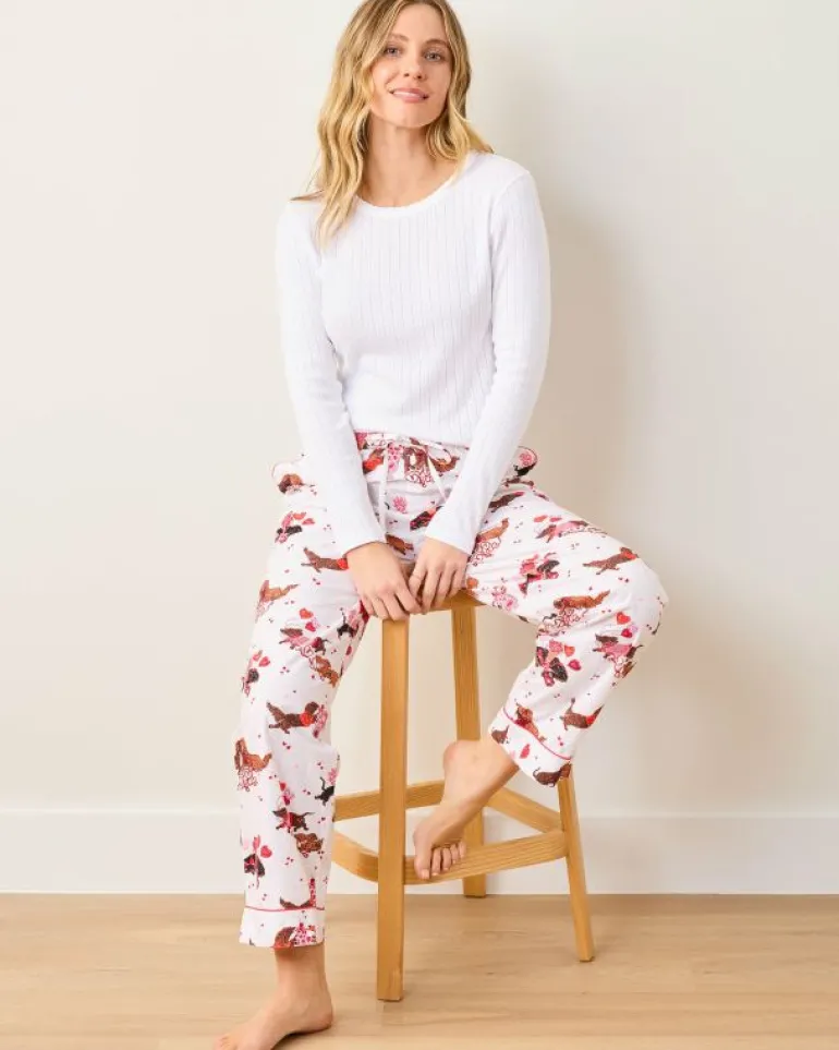 Tall | Pajama Bottoms<Printfresh Dachshund Date - Tall PJ Pants - Cloud