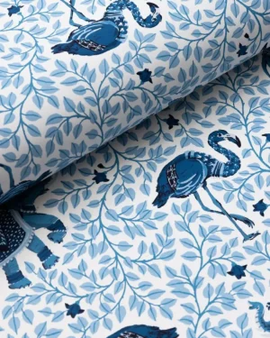 Wallpaper<Printfresh Flamenco - Wallpaper Double Roll - Pale Blue PaleBlue