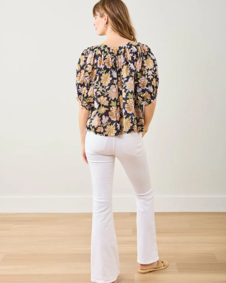 Blouses & Tops<Printfresh Gardenscape - Gilmore Blouse - Jet Black JetBlack