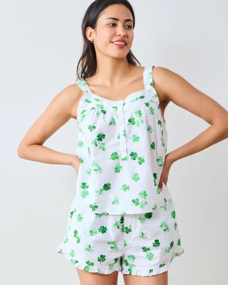 Pajama Sets<Printfresh Lucky Clover - Back To Bed Short Set - Cloud