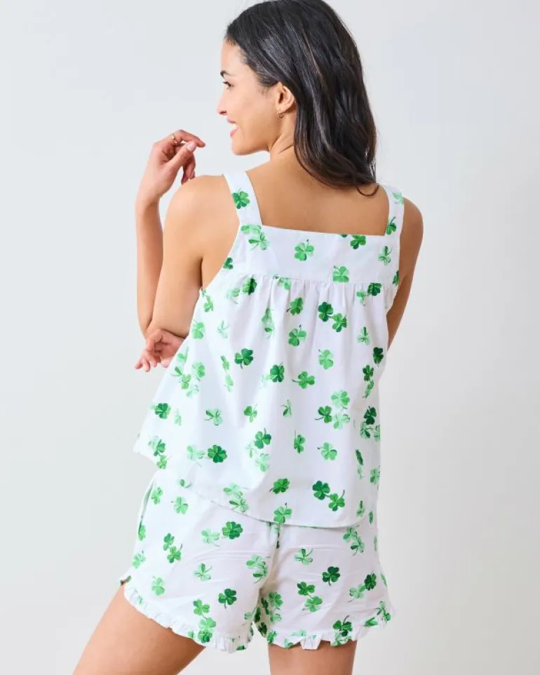 Pajama Sets<Printfresh Lucky Clover - Back To Bed Short Set - Cloud