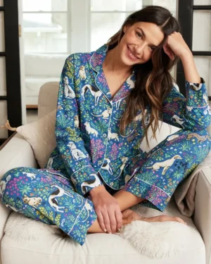 Pajama Sets<Printfresh Must Love Dogs - Long PJ Set - Indigo