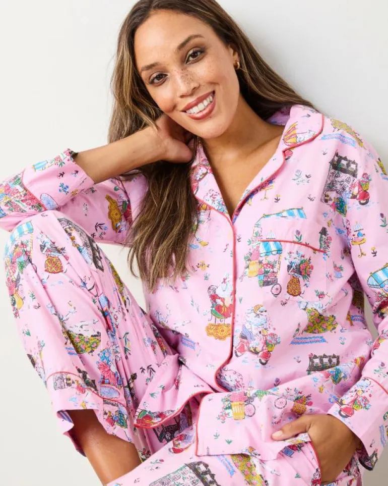 Pajama Sets<Printfresh Parisian Poodles - Long PJ Set - Paris Pink ParisPink