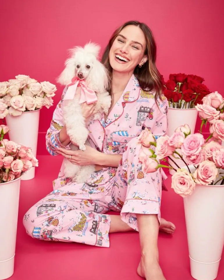 Pajama Sets<Printfresh Parisian Poodles - Long PJ Set - Paris Pink ParisPink