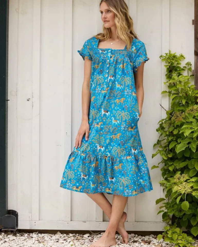 Nightgowns<Printfresh Show Pony - Daylight Nightgown - Steel Blue SteelBlue