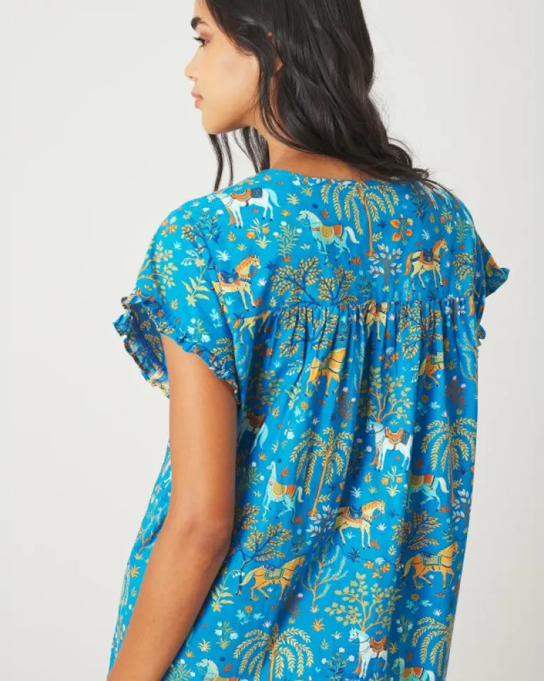 Nightgowns<Printfresh Show Pony - Daylight Nightgown - Steel Blue SteelBlue