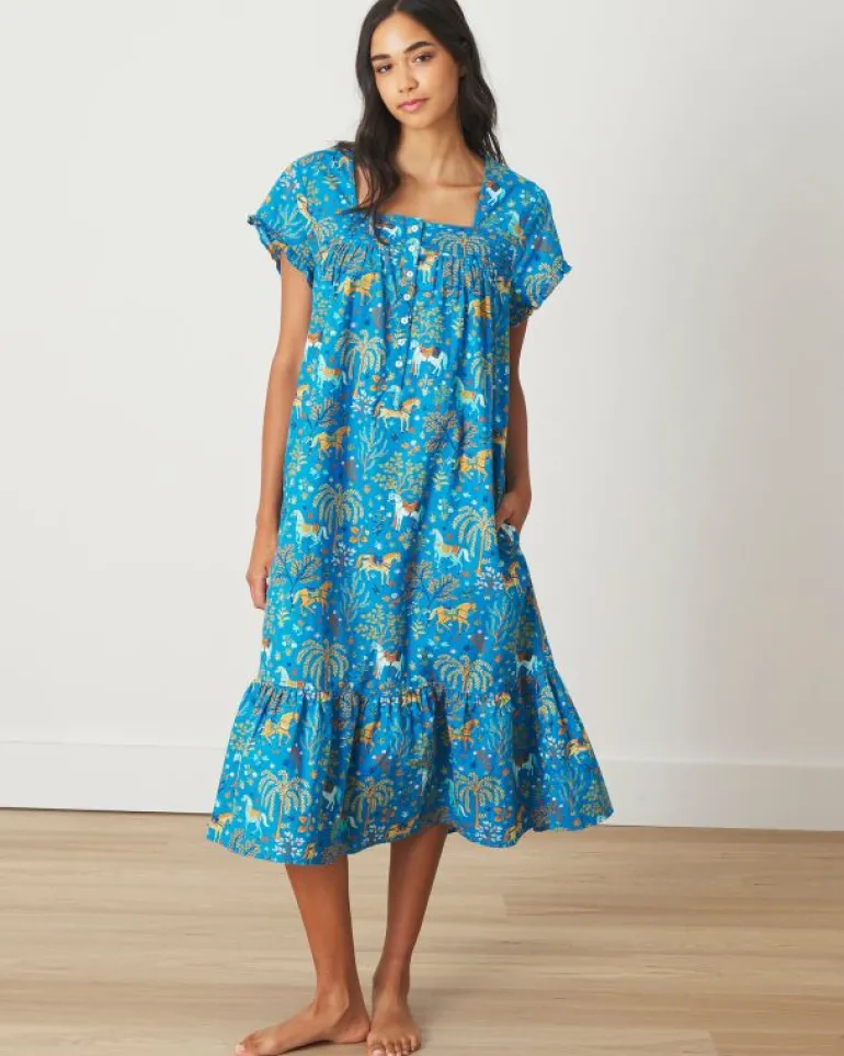 Nightgowns<Printfresh Show Pony - Daylight Nightgown - Steel Blue SteelBlue