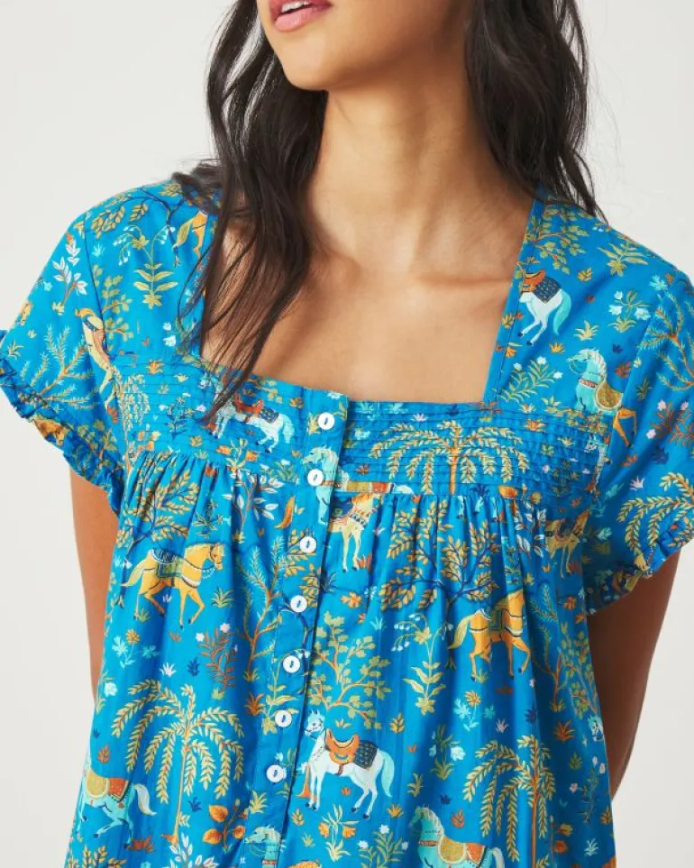 Nightgowns<Printfresh Show Pony - Daylight Nightgown - Steel Blue SteelBlue