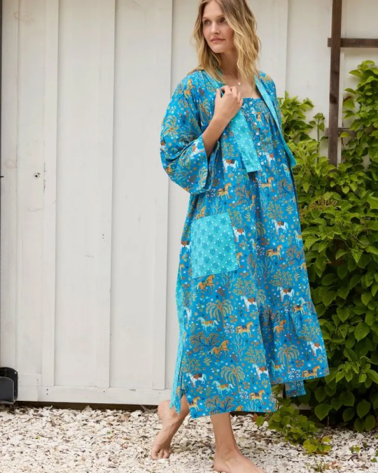 Nightgowns<Printfresh Show Pony - Daylight Nightgown - Steel Blue SteelBlue