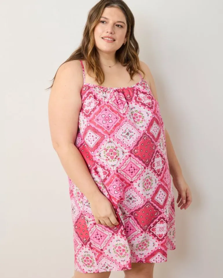 Nightgowns<Printfresh Vintage Valentine - Cami Nightgown - Mailbox Pink MailboxPink