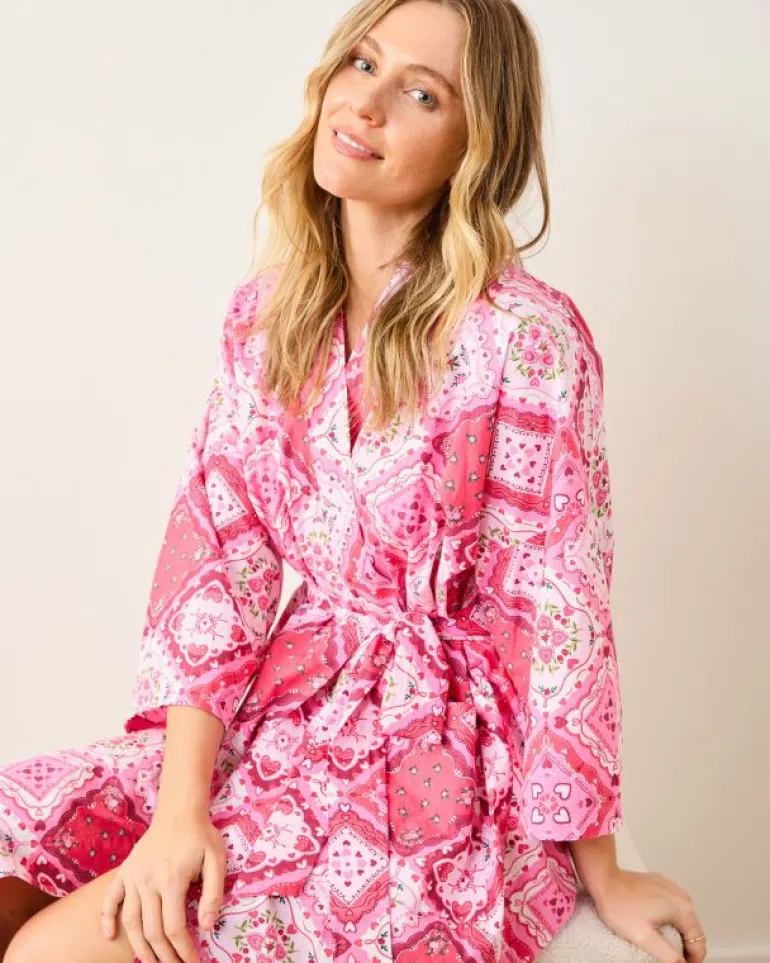 Robes<Printfresh Vintage Valentine - Robe - Mailbox Pink MailboxPink
