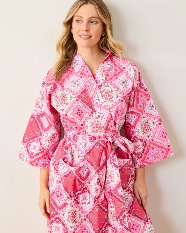 Robes<Printfresh Vintage Valentine - Robe - Mailbox Pink MailboxPink