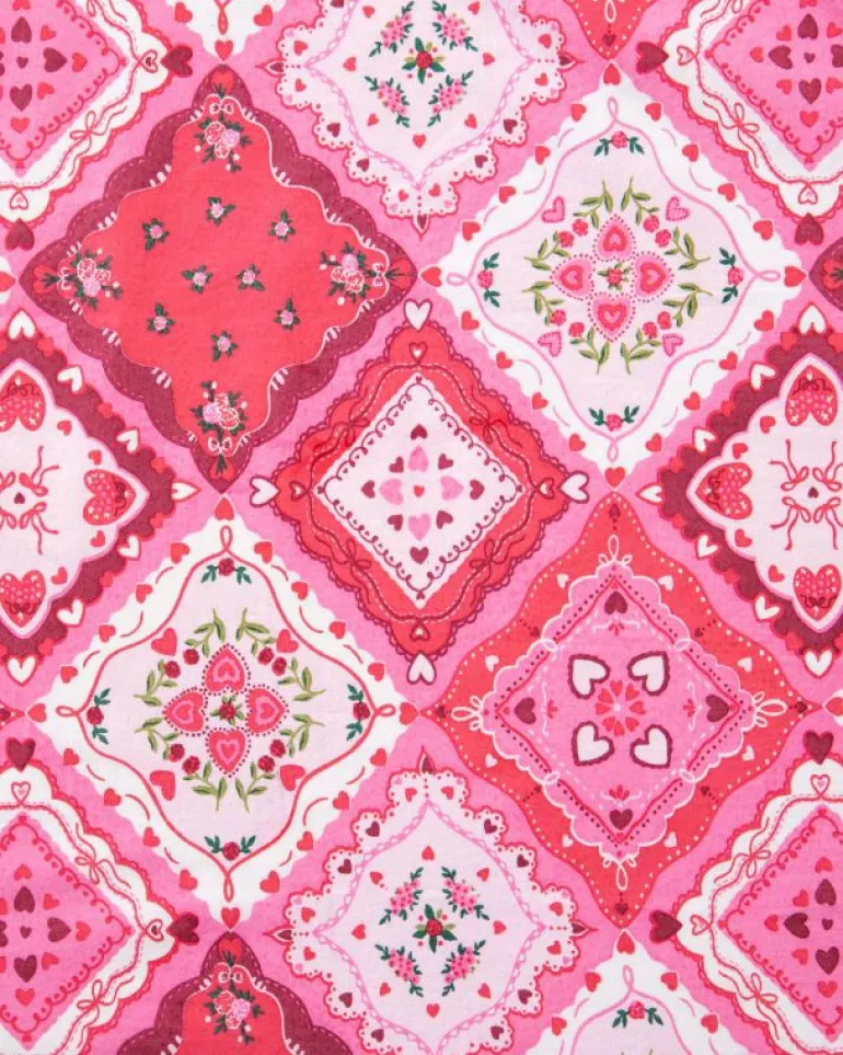 Pajama Bottoms<Printfresh Vintage Valentine - Ruffle Shorts - Mailbox Pink MailboxPink